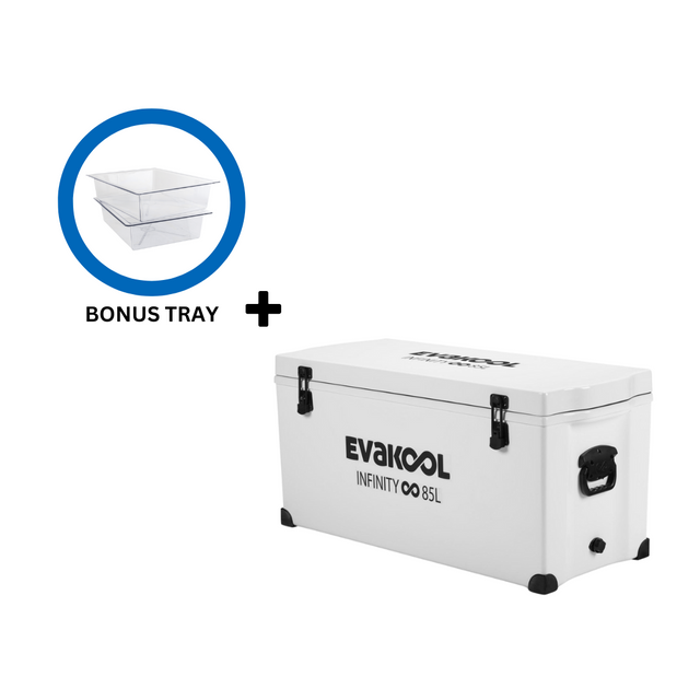 85L Fiberglass Cooler (Long) with Bonus Tray