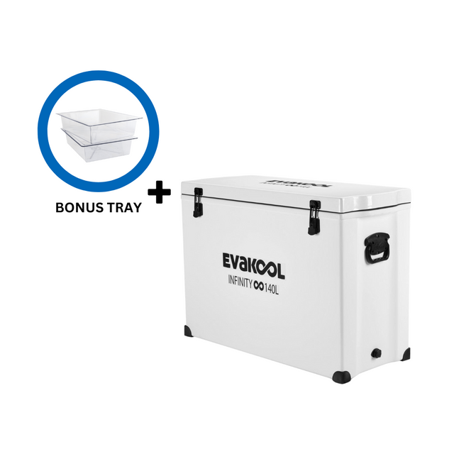 140L Fiberglass Cooler with Bonus Tray